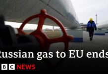 Ukraine stops transit of Russian gas to EU, 1 January 2025