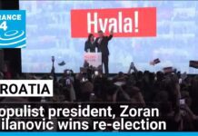 Croatia’s populist president, Zoran Milanovic wins re-election, 13 January 2025