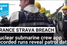 Dates of French nuclear submarine patrols revealed by crew members on Strava, 14 January 2025