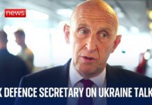 Defence Secretary John Healey speaks to media after Ukraine talks in Brussels, 12 December 2025