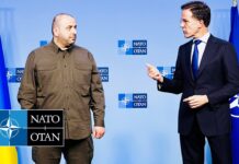 NATO Secretary General and the Minister of Defence of Ukraine Rustem Umerov, 13 February 2025