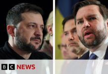 Zelensky meeting with US Vice President, 14 February 2025