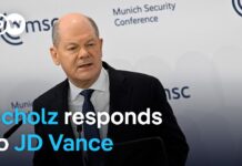 Scholz rebukes JD Vance, reaffirms support for Ukraine, 15 February 2025
