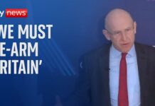 UK Defence secretary says government must ‘re-arm Britain’ in this ‘new era of threat’, 18 February 2025