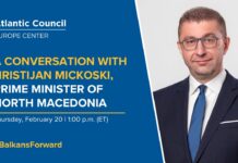 A conversation with Hristijan Mickoski, prime minister of North Macedonia, 20 February 2025