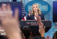 White House holds briefing as Trump calls Ukrainian president Zelenskyy a ‘dictator’, 20 February 2025