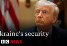 President Trump confirms no US security guarantee for Ukraine, 26 February 2025