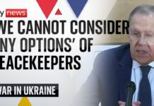 Russia cannot consider ‘any options’ for peacekeepers in Ukraine, says Lavrov, 26 February 2025