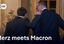 Friedrich Merz and Emmanuel Macron discuss Franco-German relations, 27 February 2025