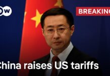 China raises US tariffs from 84% to 125%, 11 April 2025
