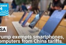 Trump exempts smartphones, computers from steep China tariffs, 13 April 2025