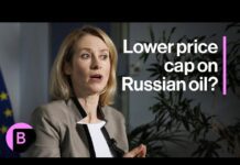 EU’s Kallas ‘Really Pushing’ to Lower Price Cap on Russian Oil, 14 January 2025