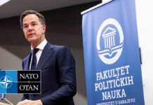 NATO Secretary General exchanges views with students at the University of Sarajevo, 10 March 2025