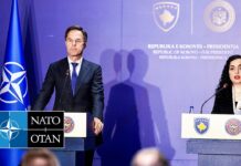 NATO Secretary General with Ms Osmani of Kosovo, 11 March 2025