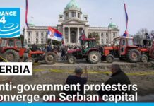 Belgrade on edge as anti-government protesters converge on Serbian capital, 15 March 2025