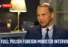 Putin wants ‘all of Ukraine’ while Trump only ‘cares about success’ warns Polish foreign minister, 20 March 2025