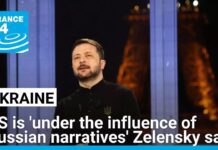 US is often ‘under the influence of Russian narratives’, Zelensky says in Paris, 26 March 2025