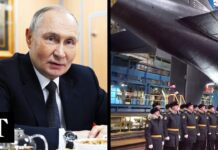Putin launches high-tech nuclear submarine with supersonic missiles, 28 March 2025