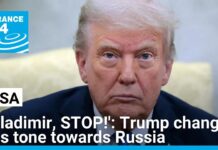 Vladimir, STOP!’: Trump changes his tone towards Russia, 25 April 2025