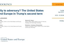 Ally to Adversary? The United States and Europe in Trump’s Second Term, 22 April 2025