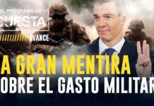 Así se pretende engañar con el gasto militar, 24 abril 2025