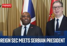 Foreign Secretary David Lammy holds joint news conference with Serbian president, 2 April 2025