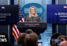 White House holds briefing as details emerge on Hegseth’s use of second Signal chat, 22 April 2025