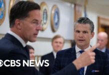 Hegseth meeting NATO chief after Russia strikes in Ukraine, 24 April 2024