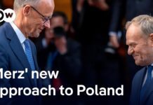 Germany’s new Chancellor Friedrich Merz meets Poland’s PM Donald Tusk, 7 May 2025