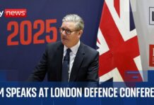 Starmer delivers speech at London Defence Conference, 8 May 2025