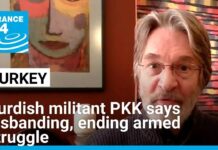 Kurdish militant PKK says disbanding, ending armed struggle, 12 May 2025