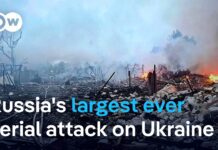 Russia’s largest aerial attack on Ukraine since starting war kills 12 people, 25 May 2025