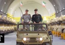 Iran shows off missile city packed with ballistic weapons, 26 March 2025