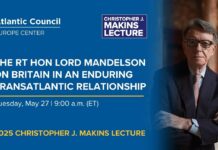 The Rt Hon Lord Mandelson on Britain in an enduring transatlantic relationship, 27 May 2025