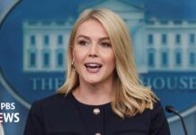 White House holds news briefing on border security marking Trump’s 99th day in office, 28 April 2025