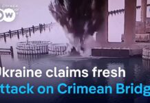 Ukraine says it hit Russia’s bridge to Crimea with underwater bombs, 3 June 2025