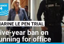 France’s Le Pen barred from running for office for five years after graft conviction, 31 March 2025