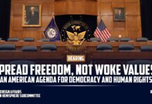 Spread Freedom Not Woke Values: An American Agenda for Democracy and Human Rights, 8 May 2025