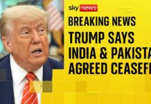 Trump says ceasefire agreed after ‘long night of talks mediated by US’, 10 May 2025