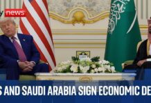 President Trump signs agreements with Saudi Arabia, 13 May 2025