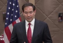 Rubio speaks to reporters about Ukraine-Russia talks, easing of Syria sanctions, 16 May 2025