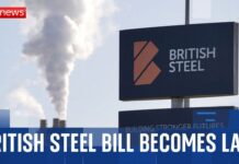 Emergency bill to keep British Steel plant open becomes law after King’s approval, 12 April 2025