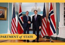 Secretary Rubio meets with Norwegian Foreign Minister Barth Eide, 18 June 2025