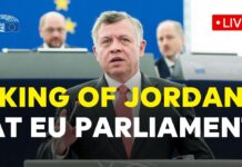 E.P. King Abdullah II of Jordan addresses the crisis in the Middle East at the EU Parliament , 17 June 2025