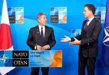 NATO Secretary General with the Foreign Minister of Japan Takeshi Iwaya, 24 June 2025