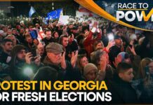 Georgia Protests: Thousands of Protesters Block Streets In Capital City, 1 April 2025