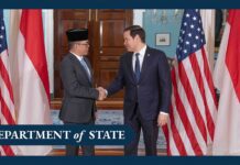 Secretary Rubio meets with Indonesian Foreign Minister Sugiono, 16 April 2025