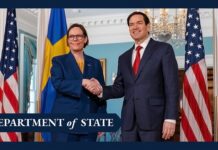 Secretary Rubio meets with Swedish Foreign Minister Maria Malmer Stenergard, 20 June 2025