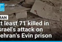 At least 71 killed in Israel’s attack on Tehran’s Evin prison, 29 June 2025