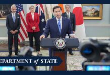 Secretary Rubio meets with Indo-Pacific Quad Foreign Ministers, 1 July 2025